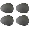 Mikasa Pebble-shaped Placemats Set Of 4 Grey