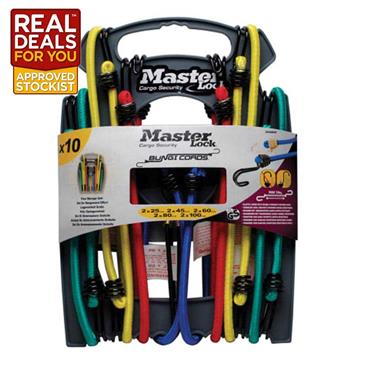 Masterlock Assorted Bungees 10pk