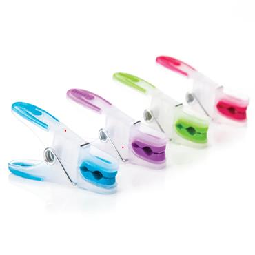 MINKY BRITE PEG BASKET with 24 SOFT GRIP PEGS