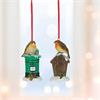 Premier Polyresin Robin Hanging Decoration 9cm