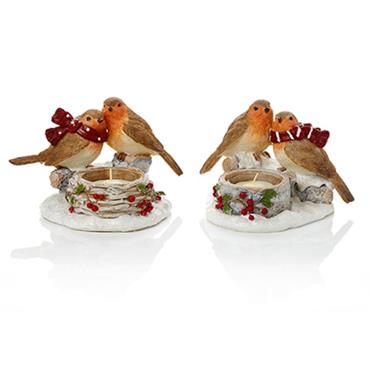 Premier Robin With Tealight Holder Assorted