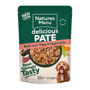 Natures Menu Dog Pouch Adult Beef & Tripe 300g