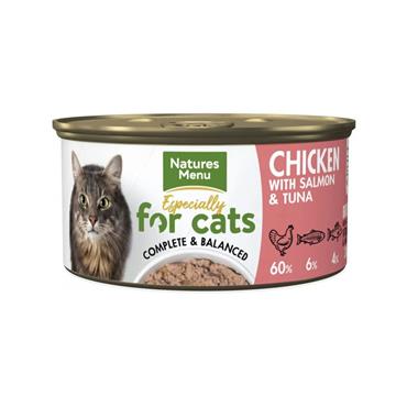 Natures Menu Cat Tin Chicken-Salmon-Tuna 85G