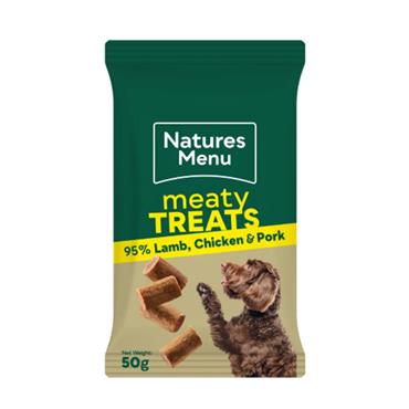 Natures Menu Dog Treat Lamb Chicken And Pork 50g