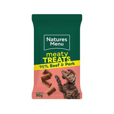 Natures Menu Dog Treat Beef & Pork 50G