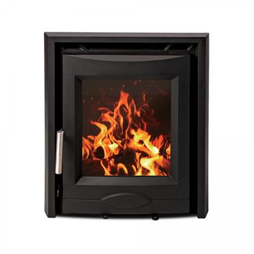 Mazona Portland Inset Multifuel Stove Black Enamel 5kw