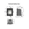 Mazona Portland Inset Multifuel Stove Matt Black 5kw