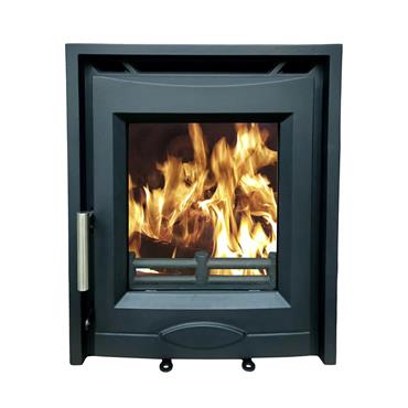Mazona Portland Inset Multifuel Stove Matt Black 5kw