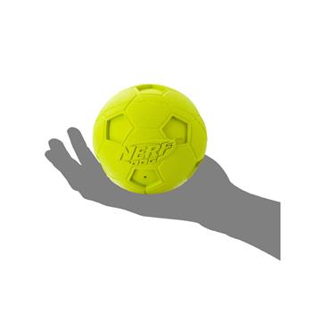 Nerf Rubber Squeak Soccer Ball Green 4"