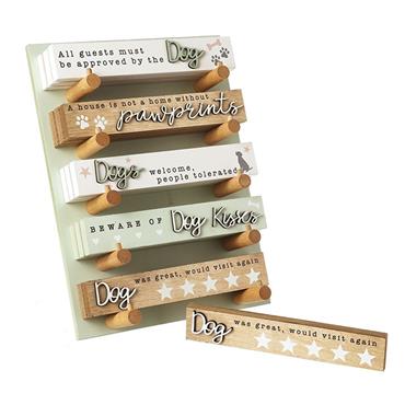 Wooden Dog Sign Assorted