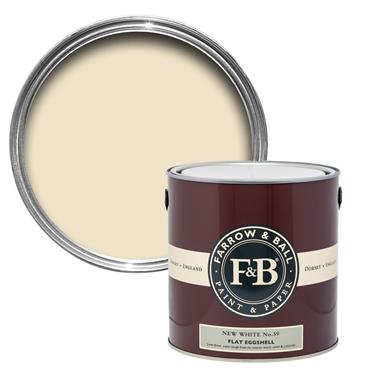 New White No.59 Flat Eggshell