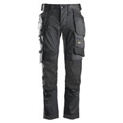 Snickers 6241 Allround Stretch Trousers Holster Pockets Grey / Black