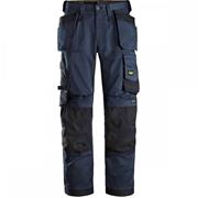 Snickers 6251 Allroundwork Stretch Loose Fit Trousers Holster Pockets Navy/Black