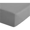 Percale Non Iron Grey Deep Fitted Sheet