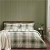 Brushed Troon Check Green Duvet Set