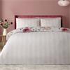 Floral Stripe Cream Quilt Set