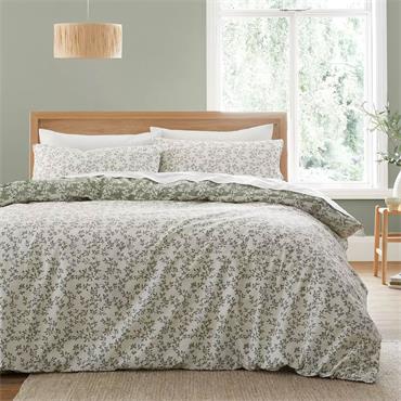 Shadow Leaves Green Quilt Set