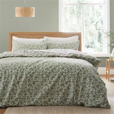 Shadow Leaves Green Quilt Set