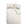 Catherine Lansfield Spring Check Pastel Duvet Set