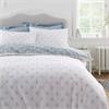 Esme Floral White - Blue Quilt Set