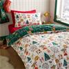 Christmas Fairground Green Quilt Set