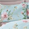Avebury Floral Duck Egg Quilt Set