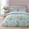 Avebury Floral Duck Egg Quilt Set