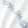 Camille Embroidered Floral White Blue Quilt Set