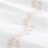 Camille Embroidered Floral White Pink Quilt Set