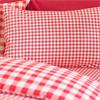 Bamford Gingham Check Red Quilt Set