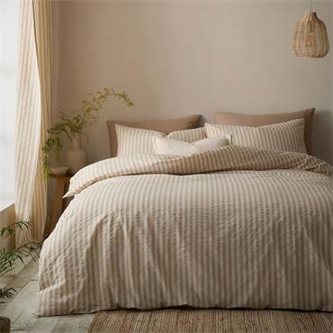 Cotton Rich Woven Stripe Natural