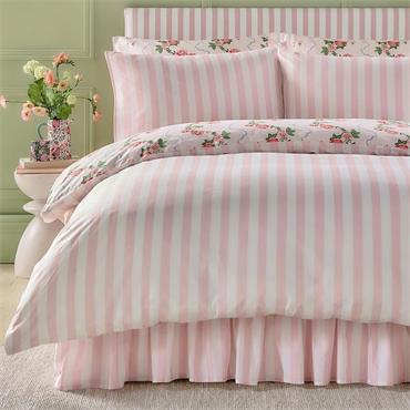 Flutter Floral Pink Quilt Set
