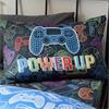 Power Up Gamer Black Quilt Set