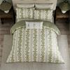 Cobnut Stripe Duvet Set Leaf Green