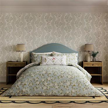 Damson Blossom Duvet Set Porcelain