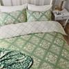 Harvest Moon Folk Trellis Sage Duvet Set