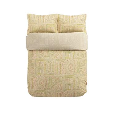 Frescoes Duvet Set Sandstone & Olivine