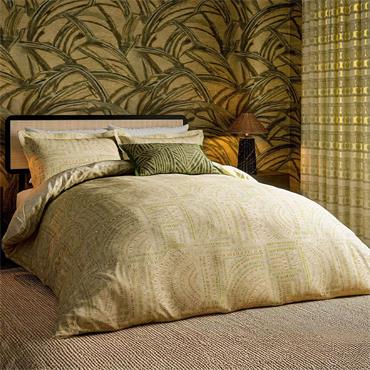 Frescoes Duvet Set Sandstone & Olivine