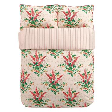 V&A Larkspur Meadow Coral Duvet Set