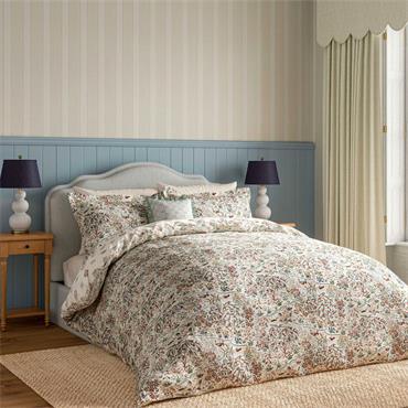 Sanderson Moat Birds Damson & Cobalt Duvet Set King