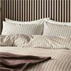 Calcio Tranquil Check Chocolate Duvet Set 