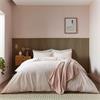 Calcio Tranquil Check Pink Duvet Set