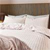 Calcio Tranquil Check Pink Duvet Set