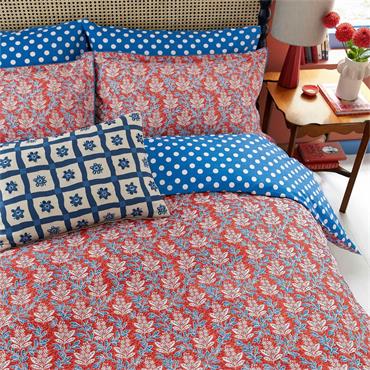 Land & Shore Willa Blue Red Duvet Set 