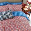 Land & Shore Willa Blue Red Duvet Set 