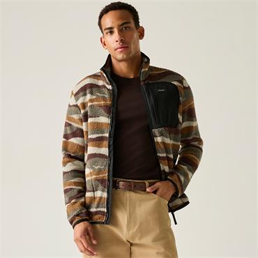 Frankie Borg Fleece Ground Coffee Mountain Range