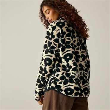 Frankie Fleece Mono Shadow Floral