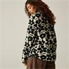 Frankie Fleece Mono Shadow Floral