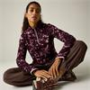 Margot 1/4 Zip Fleece Fig Brushstroke Print