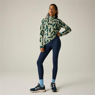 Margot 1/4 Zip Fleece Deep Pine Brushstroke Camo Print